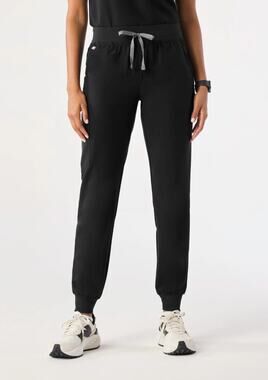 FIGS Zamora Jogger Scrub Pants in Black Sz M Technical Collection